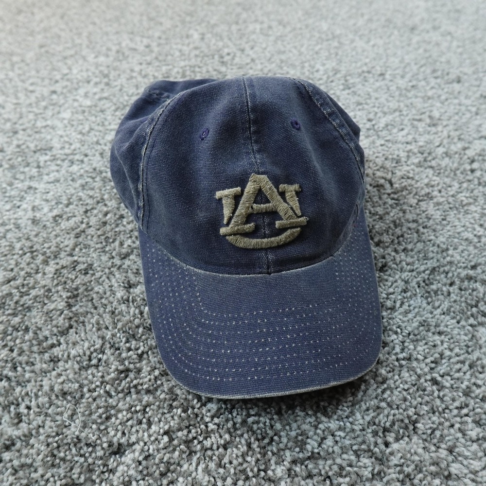 Auburn Tigers Hat Cap Mens One Size Blue Denim‎ Fitted Camo NCAA Football Adidas